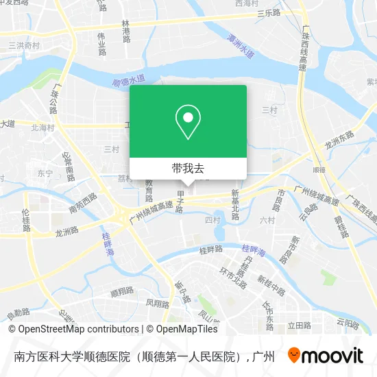 南方医科大学顺德医院（顺德第一人民医院）地图