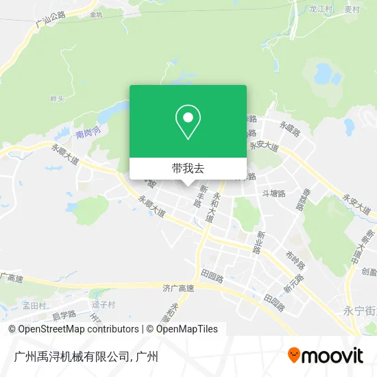 广州禹浔机械有限公司地图