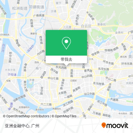 亚洲金融中心地图