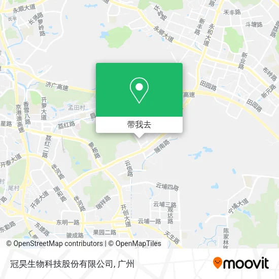 冠昊生物科技股份有限公司地图