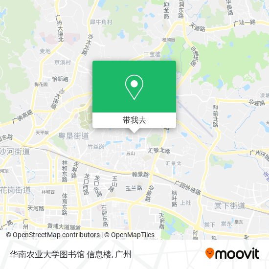 华南农业大学图书馆 信息楼地图