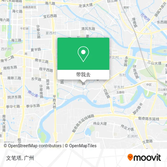 文笔塔地图