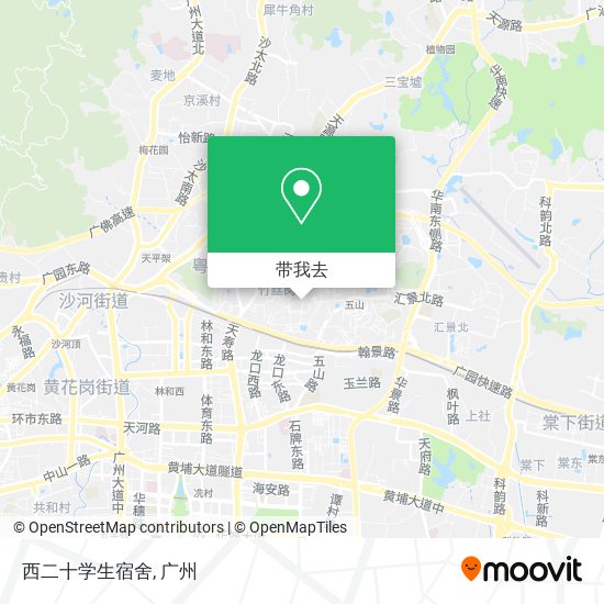 西二十学生宿舍地图