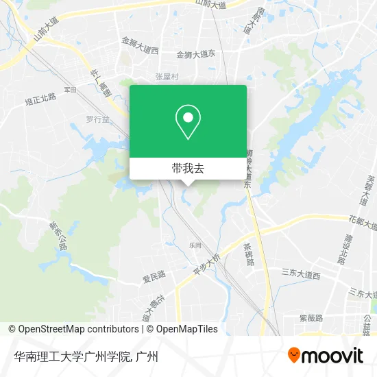 华南理工大学广州学院地图