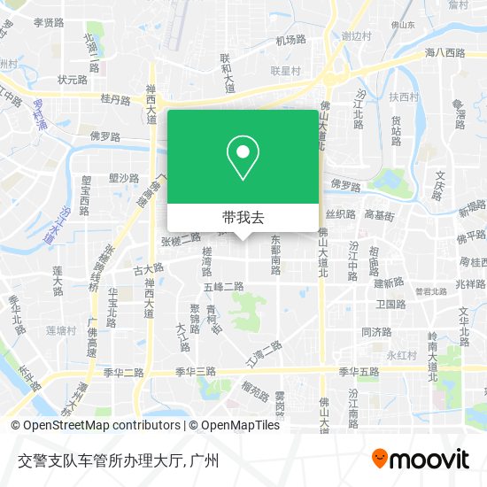 交警支队车管所办理大厅地图