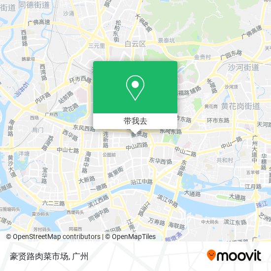 豪贤路肉菜市场地图