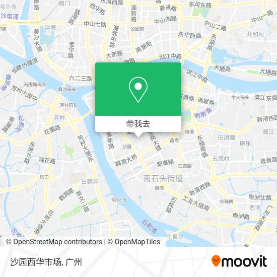 沙园西华市场地图