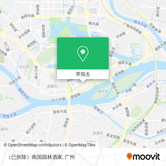 （已拆除）南国园林酒家地图