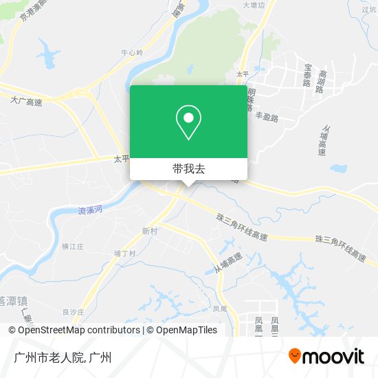 广州市老人院地图