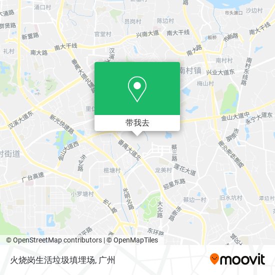 火烧岗生活垃圾填埋场地图