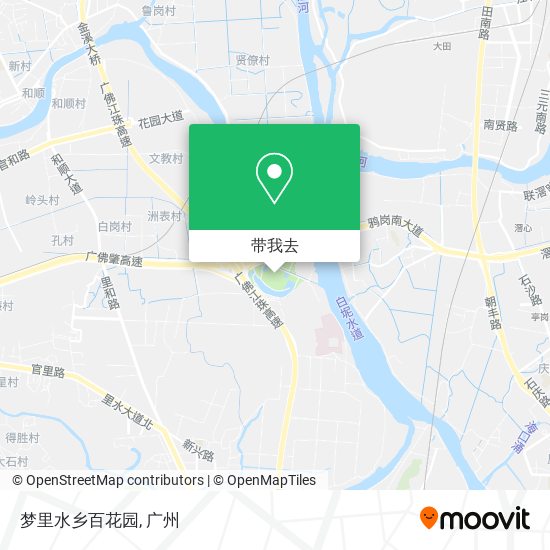 梦里水乡百花园地图
