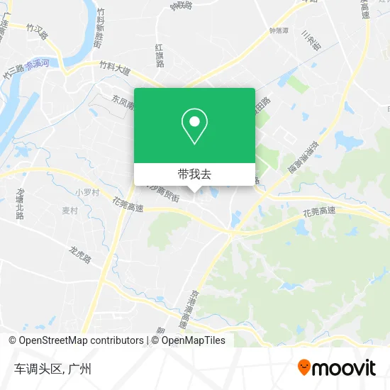 车调头区地图