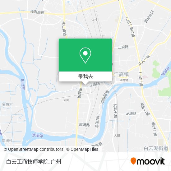 白云工商技师学院地图