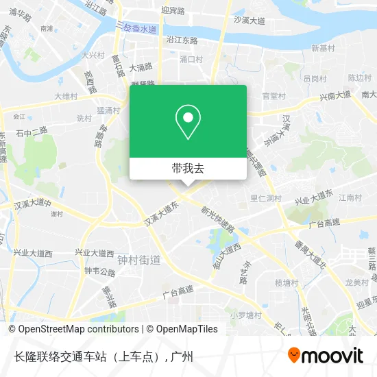 长隆联络交通车站（上车点）地图