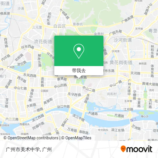 广州市美术中学地图