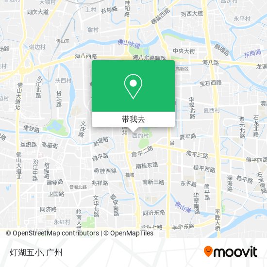 灯湖五小地图