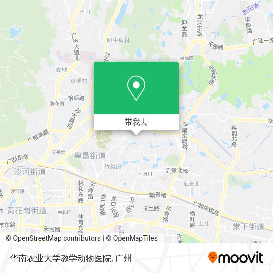 华南农业大学教学动物医院地图