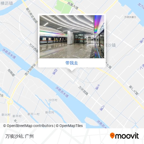 万顷沙站地图