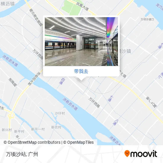 万顷沙站地图