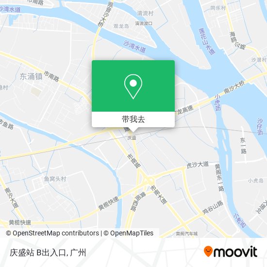 庆盛站 B出入口地图