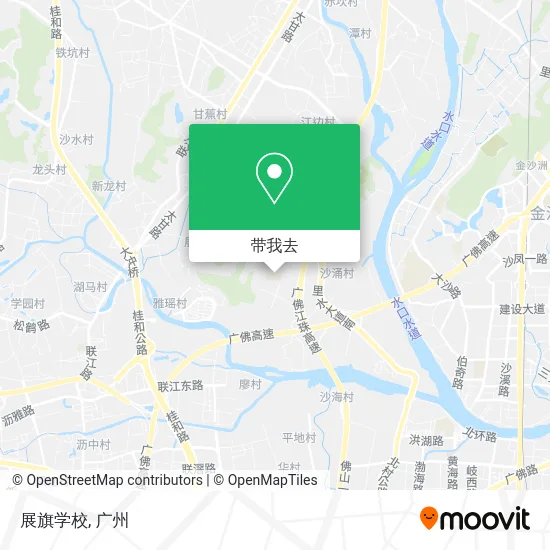 展旗学校地图