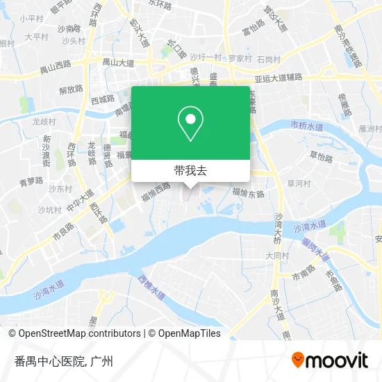 番禺中心医院地图