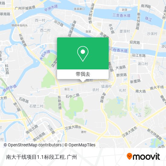 南大干线项目1.1标段工程地图