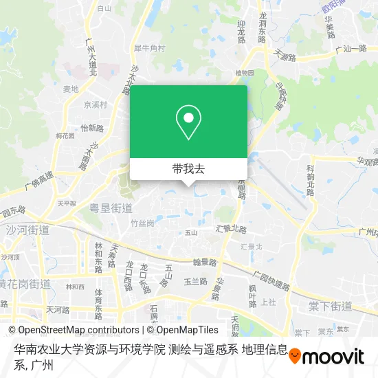 华南农业大学资源与环境学院 测绘与遥感系 地理信息系地图