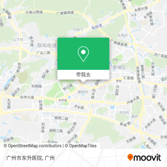 广州市东升医院地图