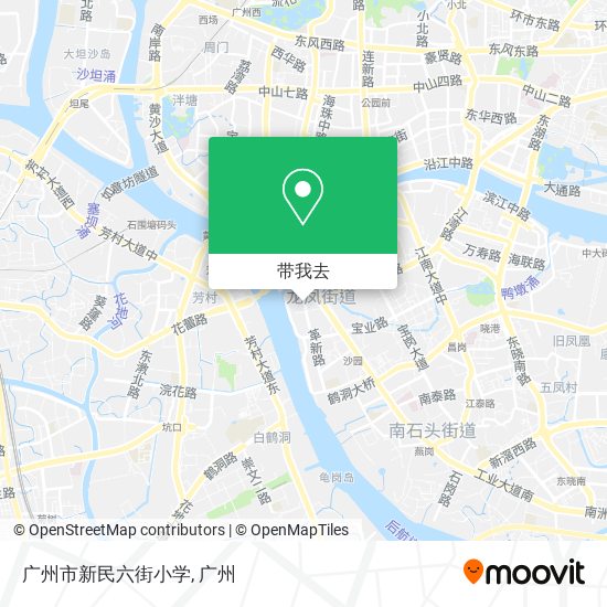 广州市新民六街小学地图