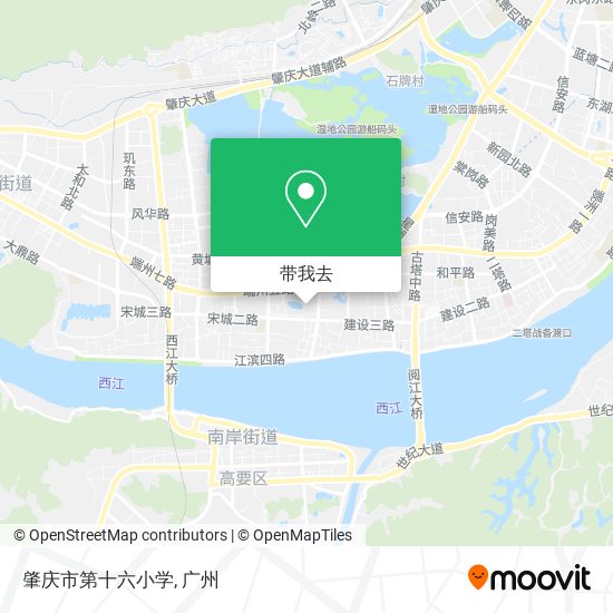 肇庆市第十六小学地图