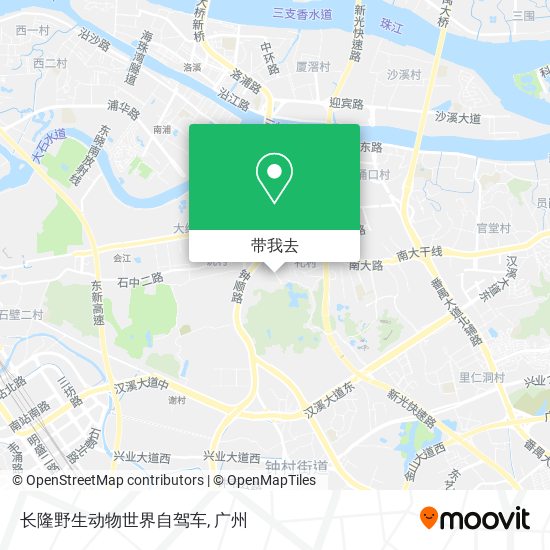长隆野生动物世界自驾车地图