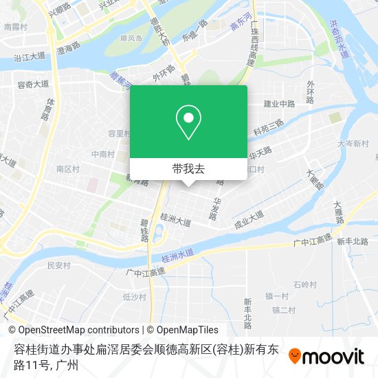 容桂街道办事处扁滘居委会顺德高新区(容桂)新有东路11号地图