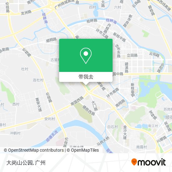大岗山公园地图