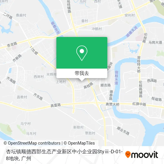 杏坛镇顺德西部生态产业新区中小企业园Styⅲ-D-01-8地块地图