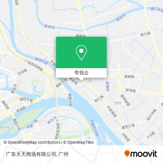 广东天天商场有限公司地图