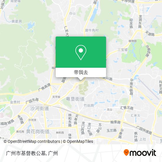 广州市基督教公墓地图