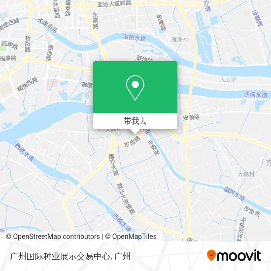 广州国际种业展示交易中心地图