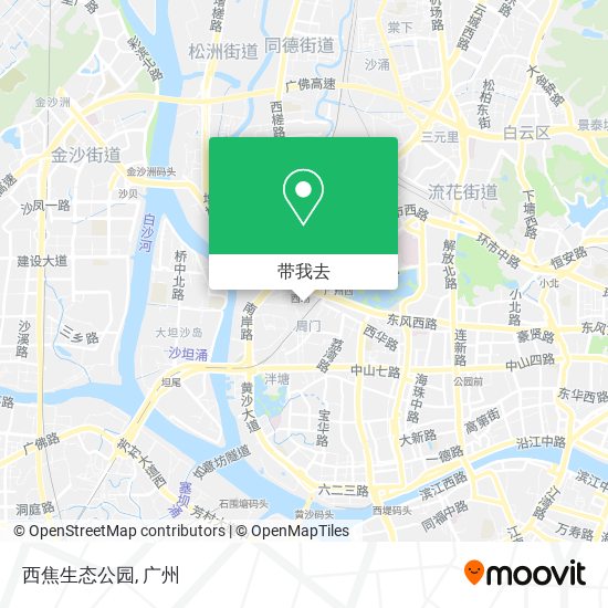 西焦生态公园地图