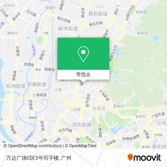万达广场C区3号写字楼地图