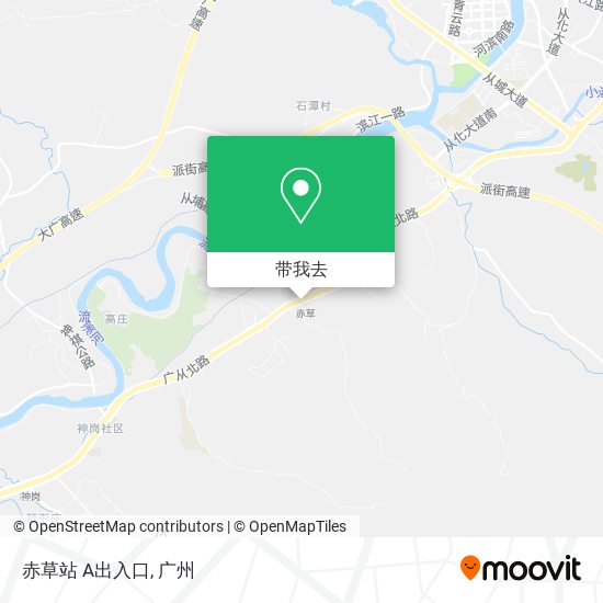 赤草站 A出入口地图