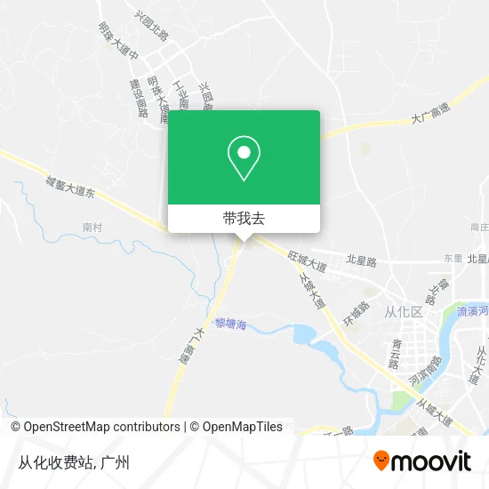 从化收费站地图