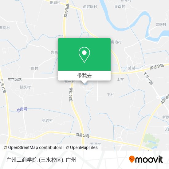 广州工商学院 (三水校区)地图
