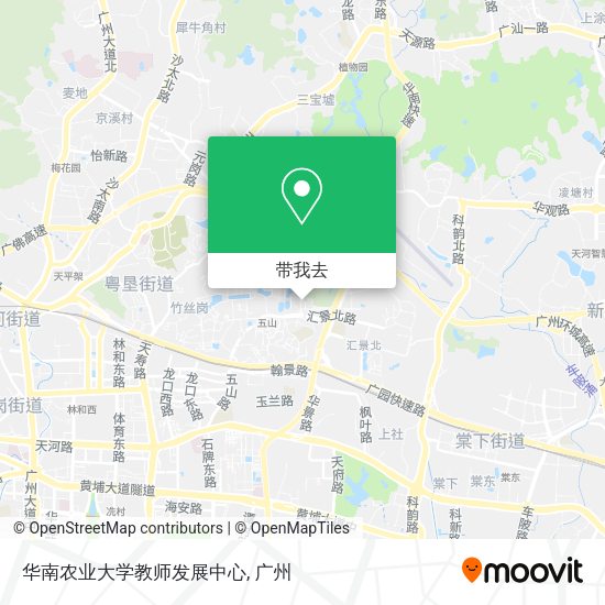 华南农业大学教师发展中心地图