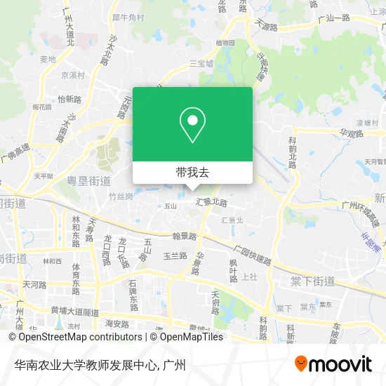 华南农业大学教师发展中心地图