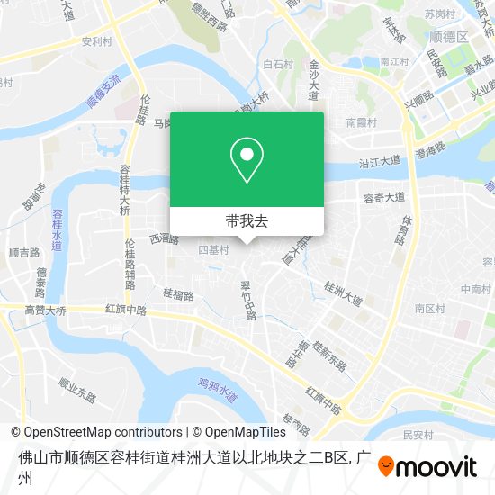 佛山市顺德区容桂街道桂洲大道以北地块之二B区地图