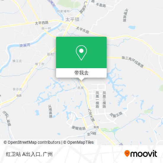 红卫站 A出入口地图
