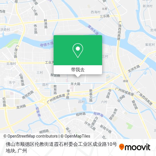 佛山市顺德区伦教街道霞石村委会工业区成业路10号地块地图