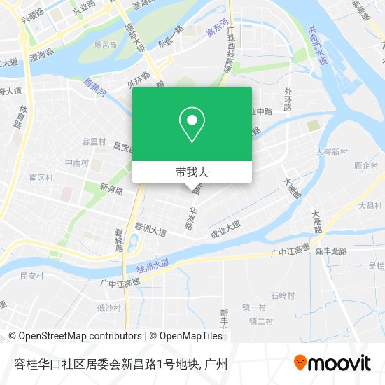 容桂华口社区居委会新昌路1号地块地图