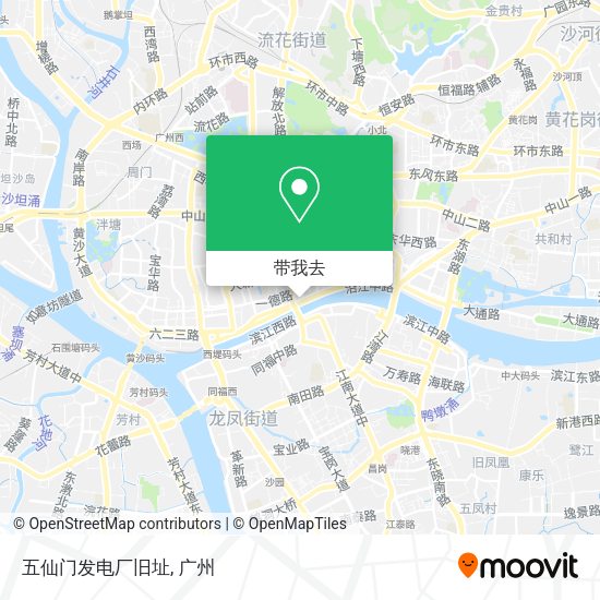五仙门发电厂旧址地图